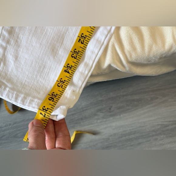 Nine West Gramercy Skinny Ankle White Jeans - Size 10 - Picture 8 of 9